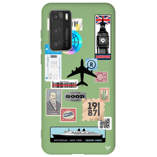 Huawei P40 Reise Sticker Hülle