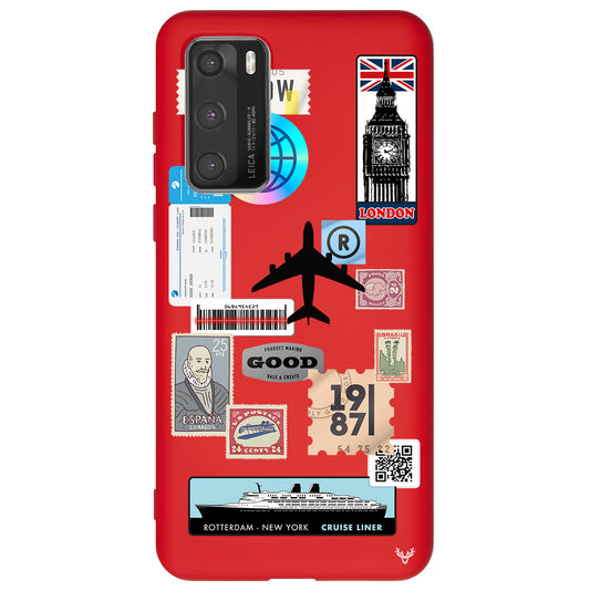 Huawei P40 Reise Sticker Hülle