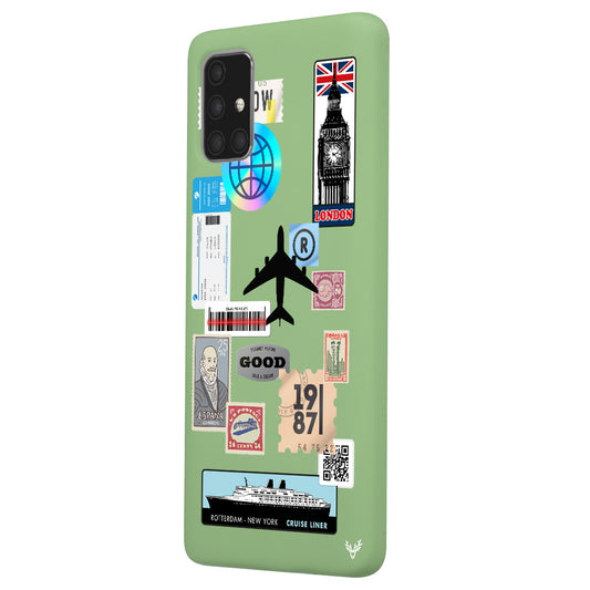 Samsung A71 Reise Sticker Hülle