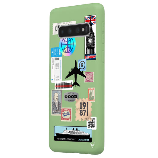 Samsung S10 Reise Sticker Hülle
