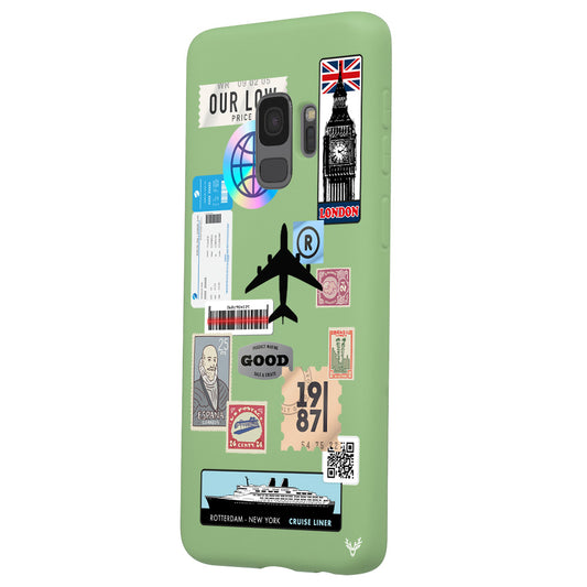 Samsung S9 Reise Sticker Hülle