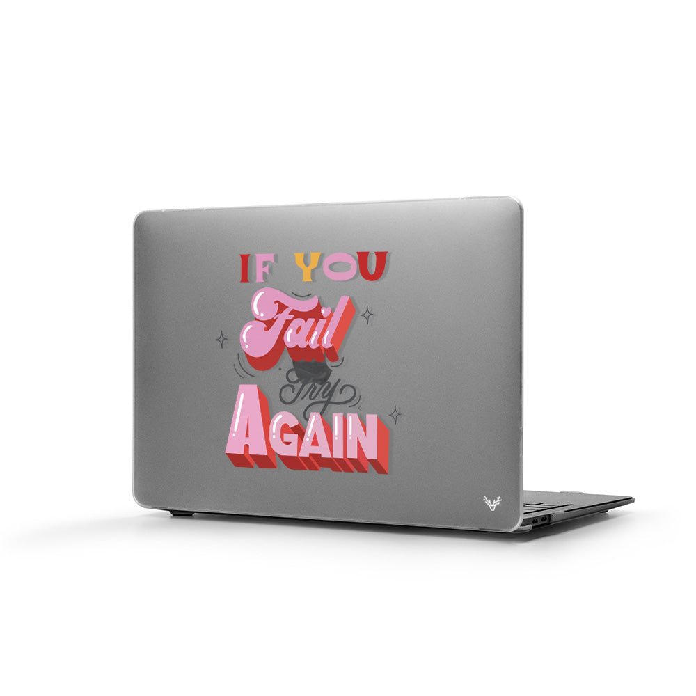 Apple MacBook Pro Hardcover Try Again Hülle