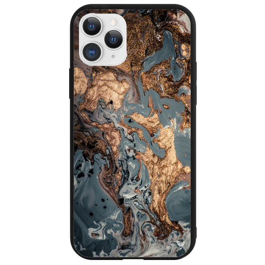 iPhone 11 Pro Gold Gemusterter Marmor Hülle